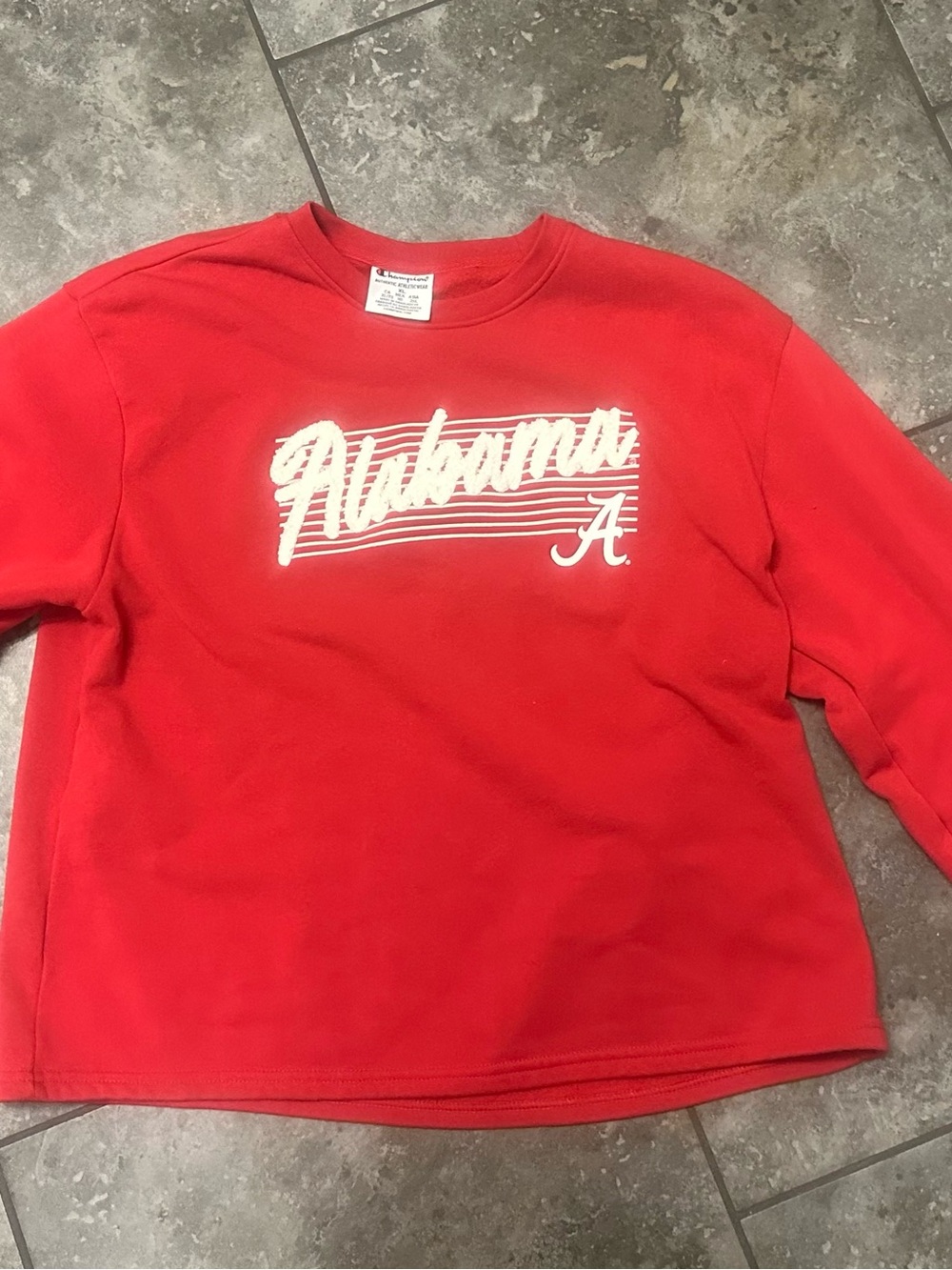 Champion Alabama Crimson Tide Script Sweatshirt XL